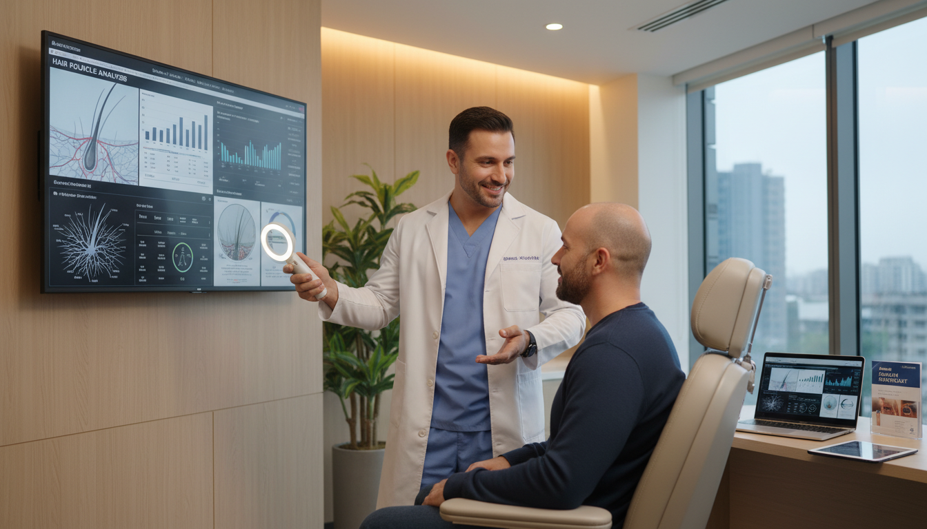 Consultation room at Bellevue Hair Doctor