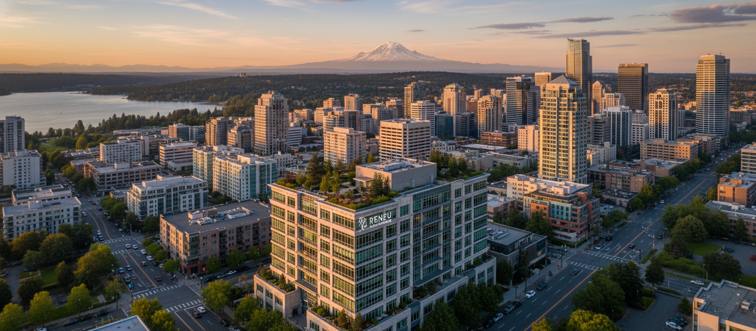 Modern hair transplant clinic in Downtown Bellevue, Washington